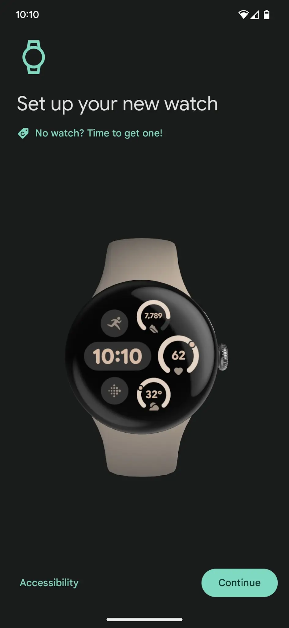 스크린샷 Google Pixel Watch 1