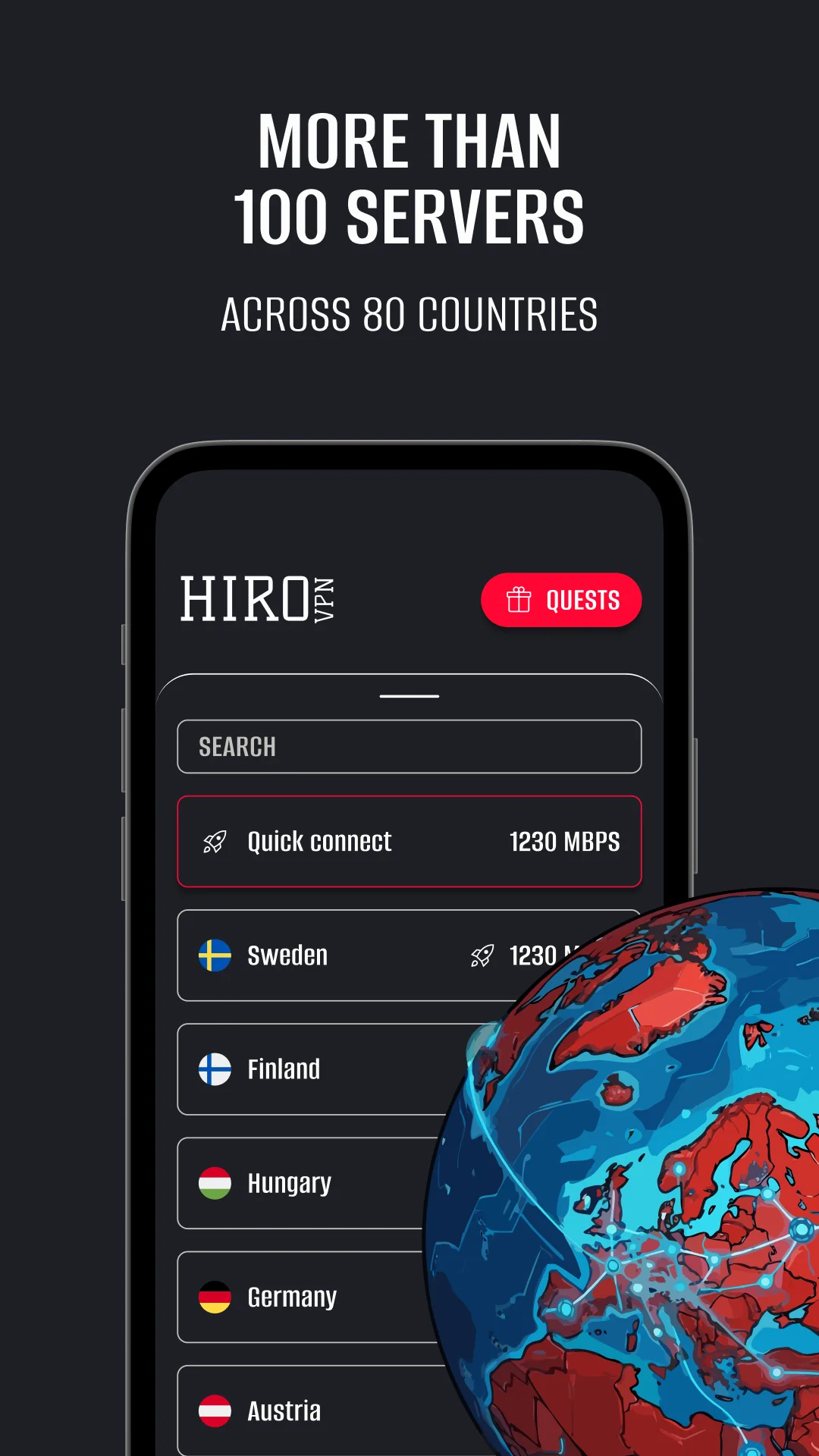 Schermata HiroVPN: super-fast VPN 3