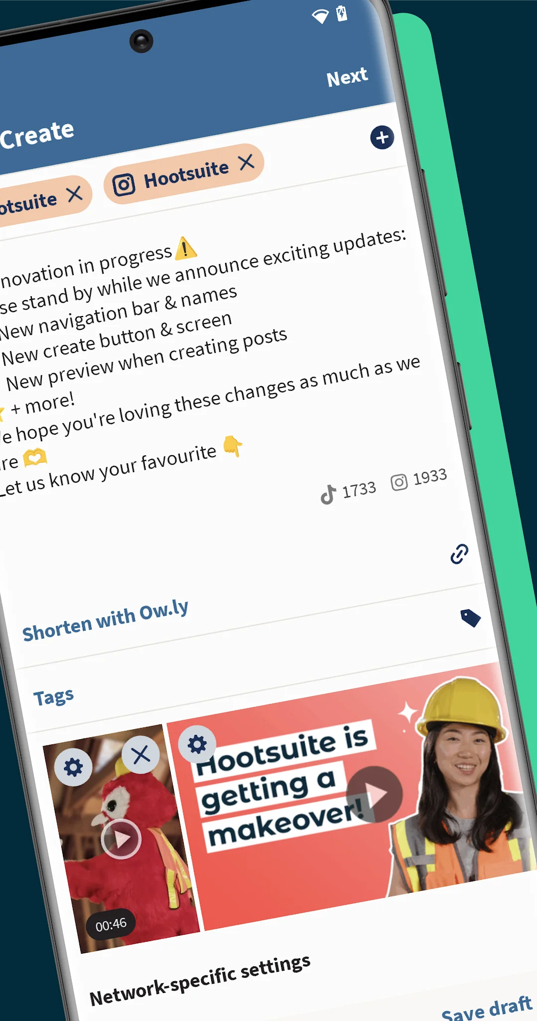 Ekran Görüntüsü Hootsuite: Schedule Posts 3
