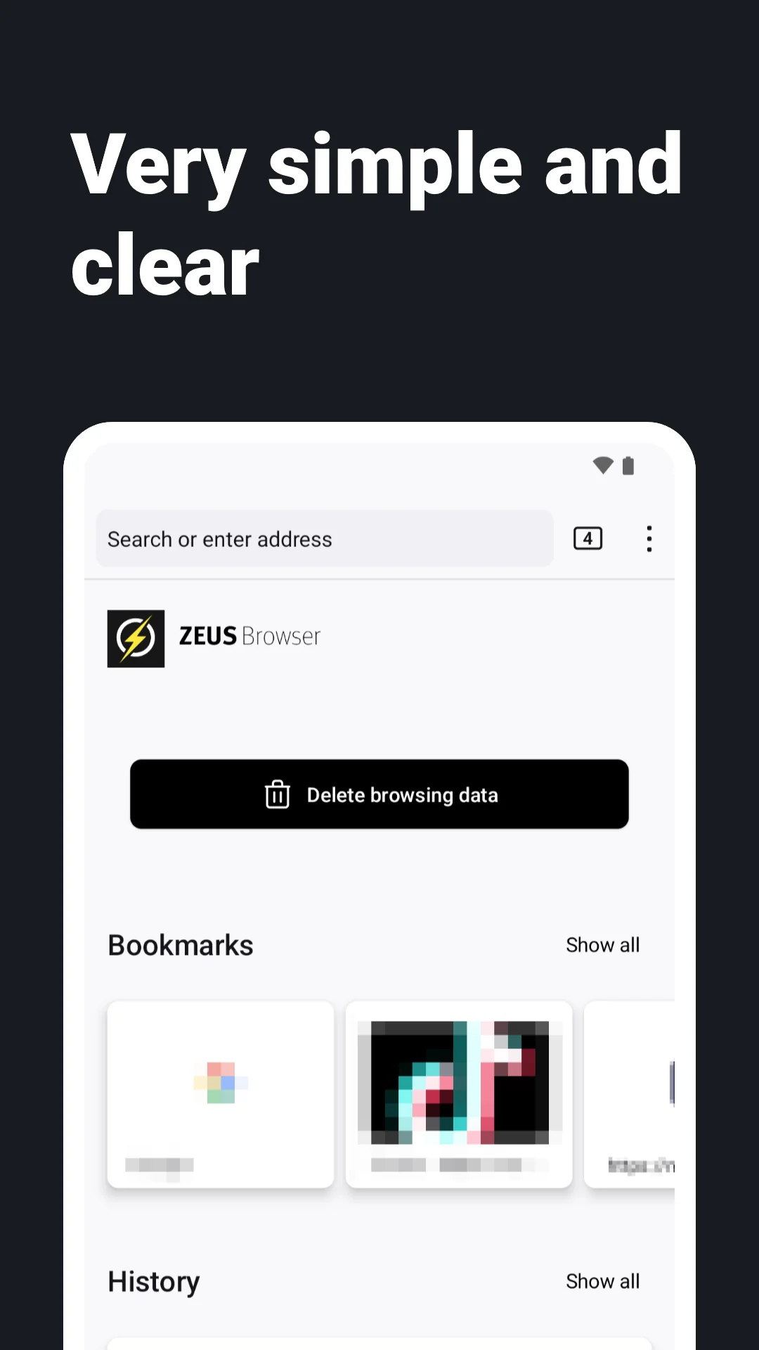 Tangkapan layar peramban web internet - ZEUS 1