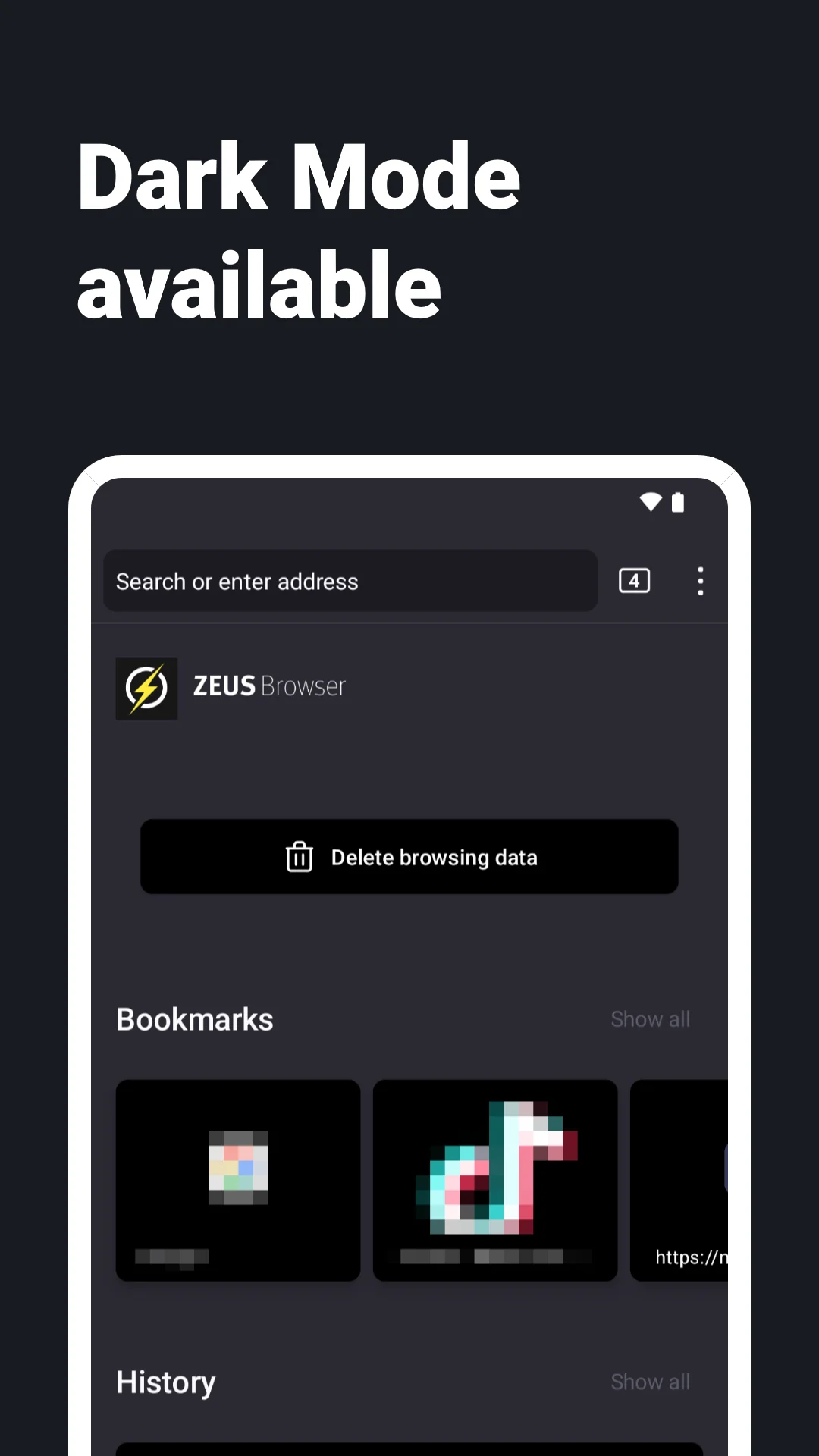 Tangkapan layar peramban web internet - ZEUS 2