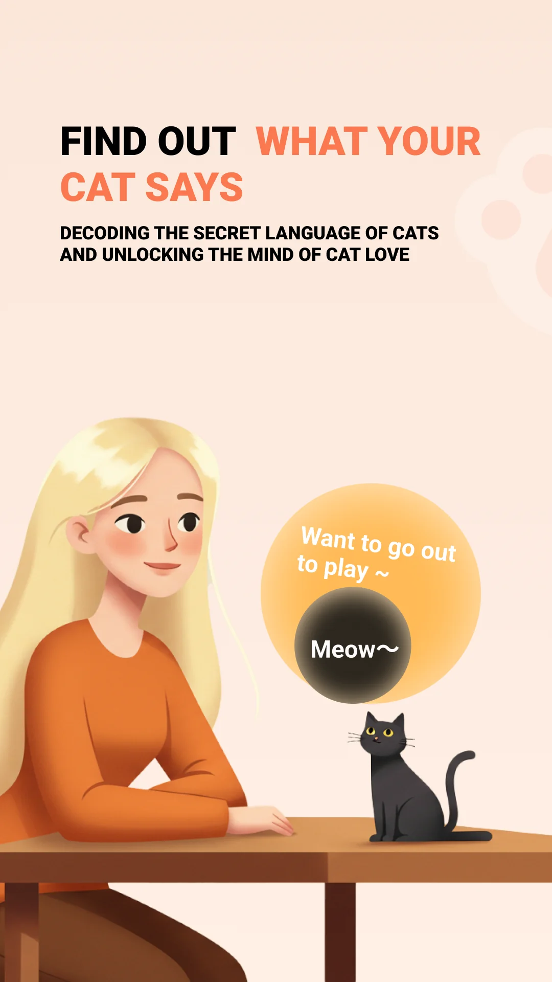 ภาพหน้าจอ Meow Room - Cat translator 1
