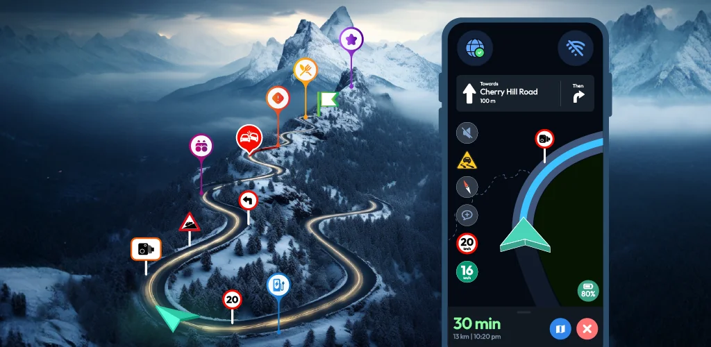 Offline Map Navigation app copertina per Android