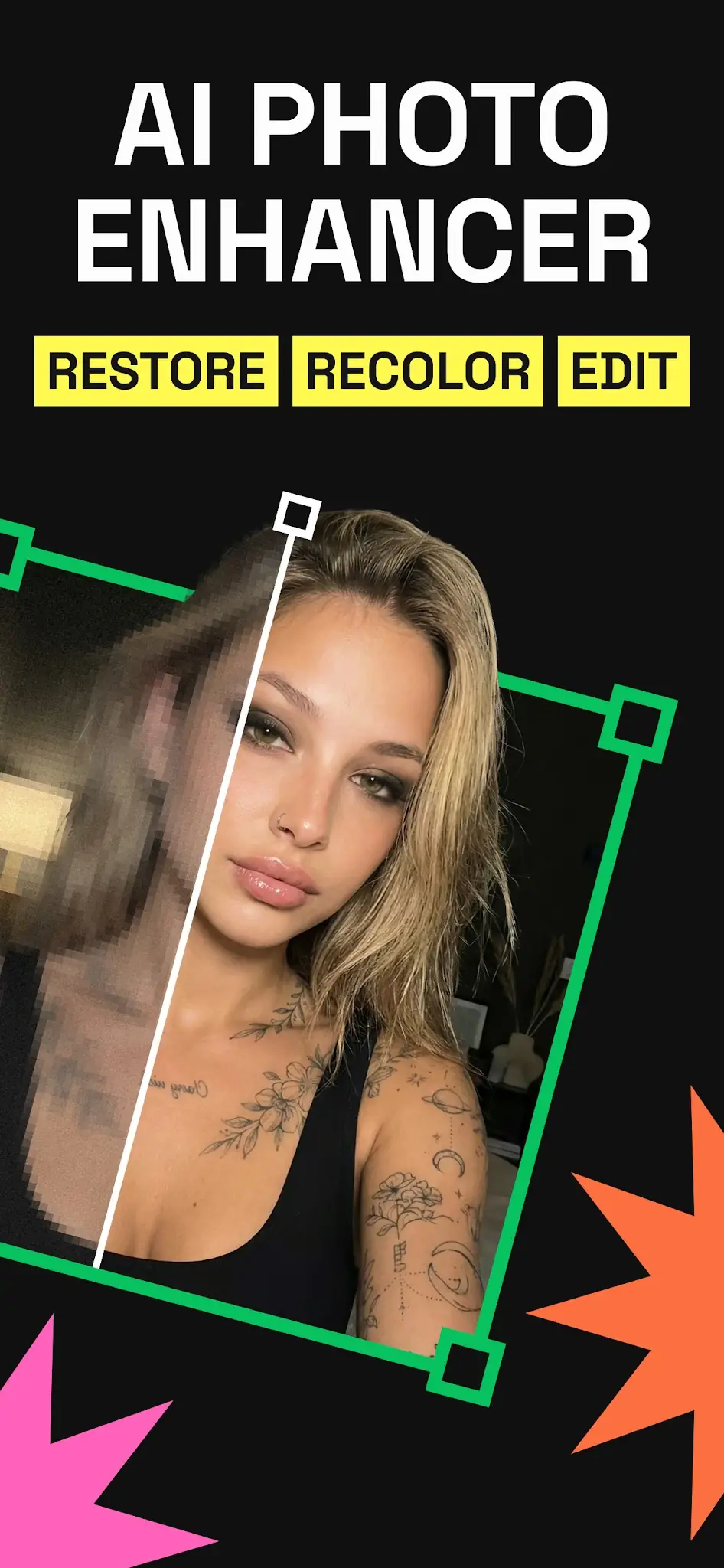 Скриншот PhotoApp — Улучшение фото с ИИ 1
