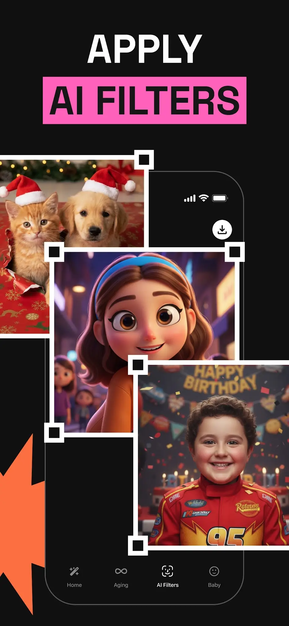 Скриншот PhotoApp — Улучшение фото с ИИ 2