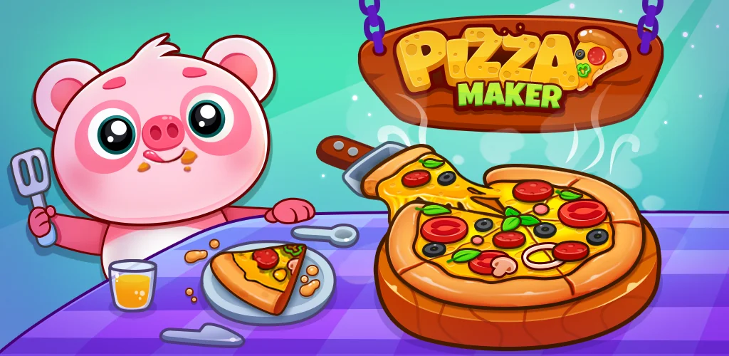 Pizza Maker Kids Cooking Games игра обложка для Android