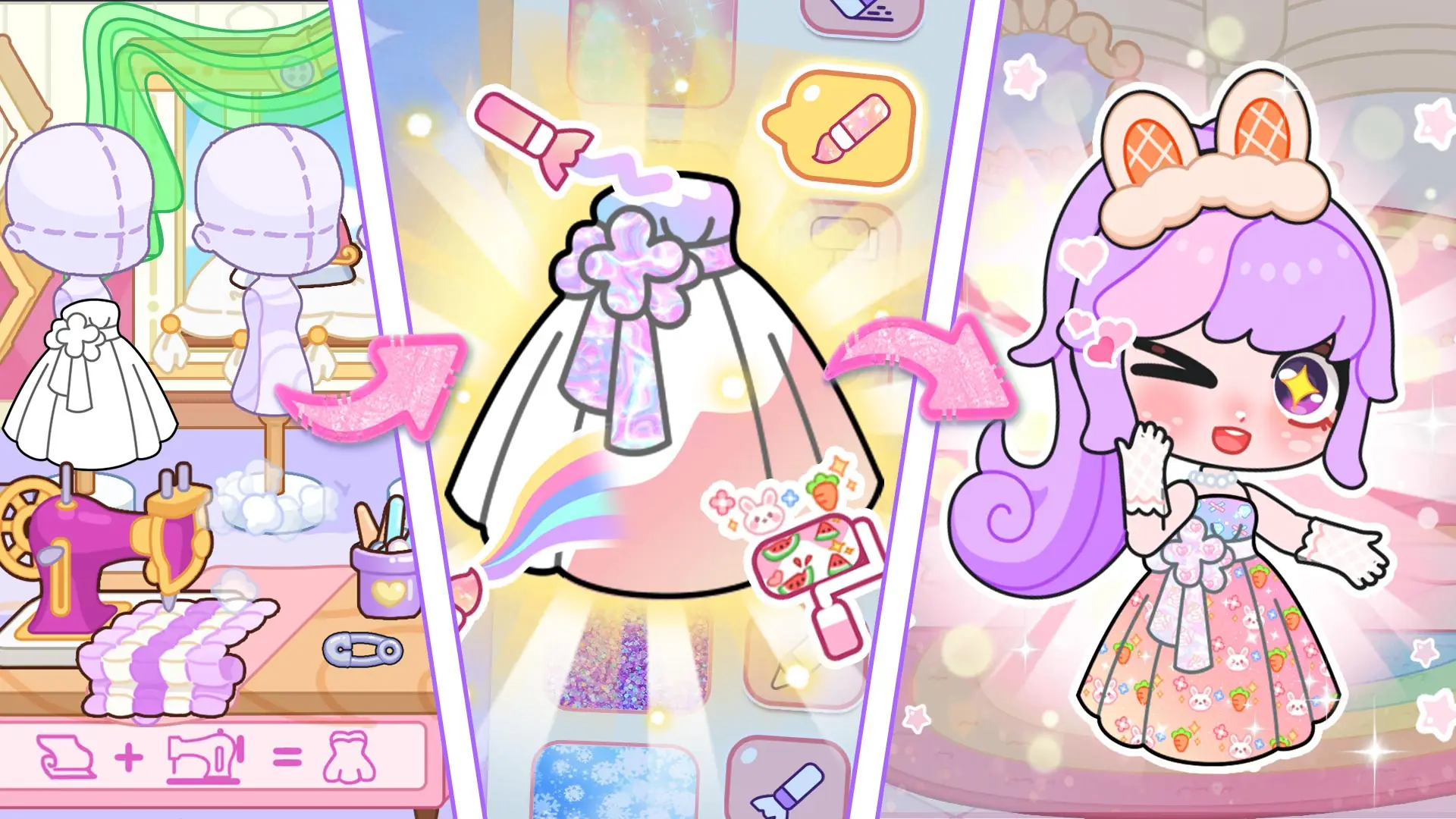 Скриншот Pony World: Dress Up Magic 3