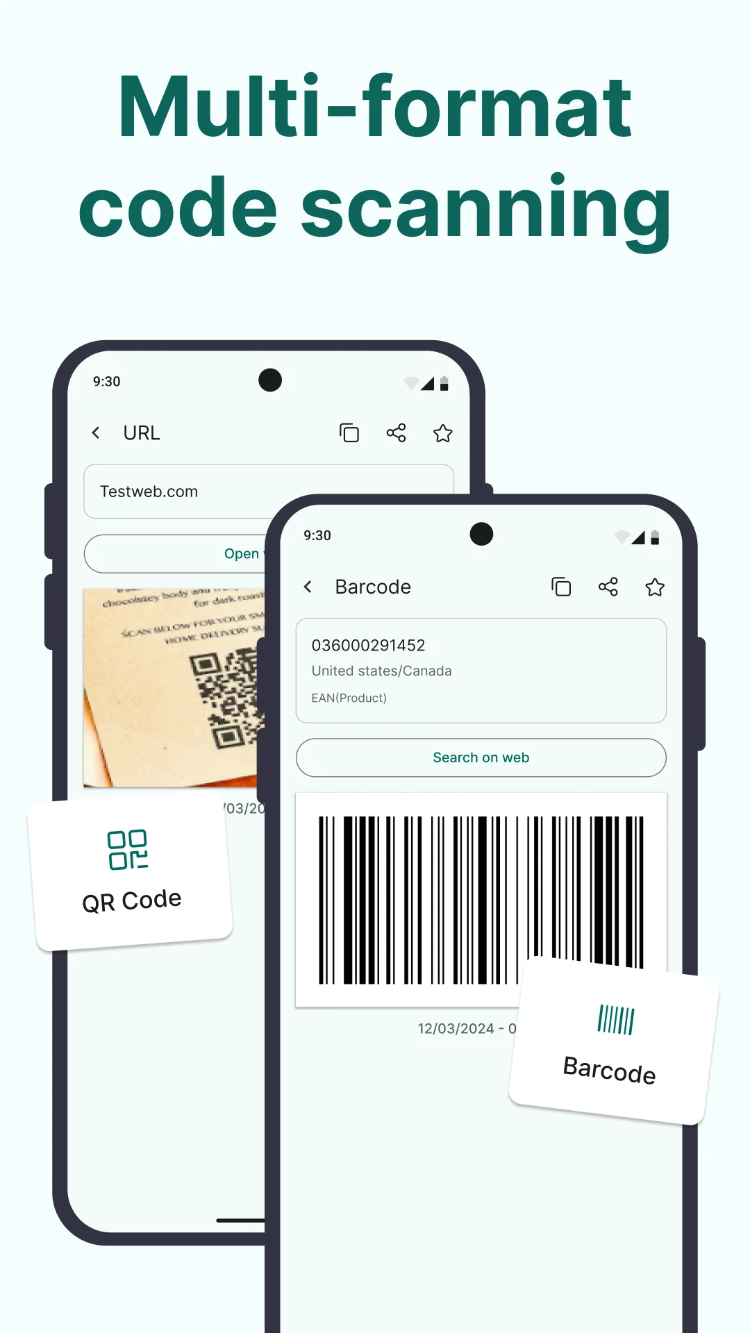 Capture d'écran Lecteur QR et Code-barres 1