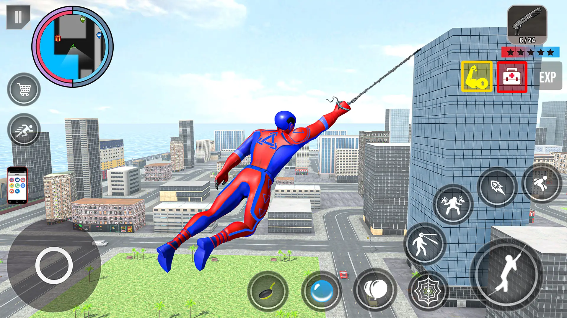 Rope Action City Fighting Game képernyőkép 2