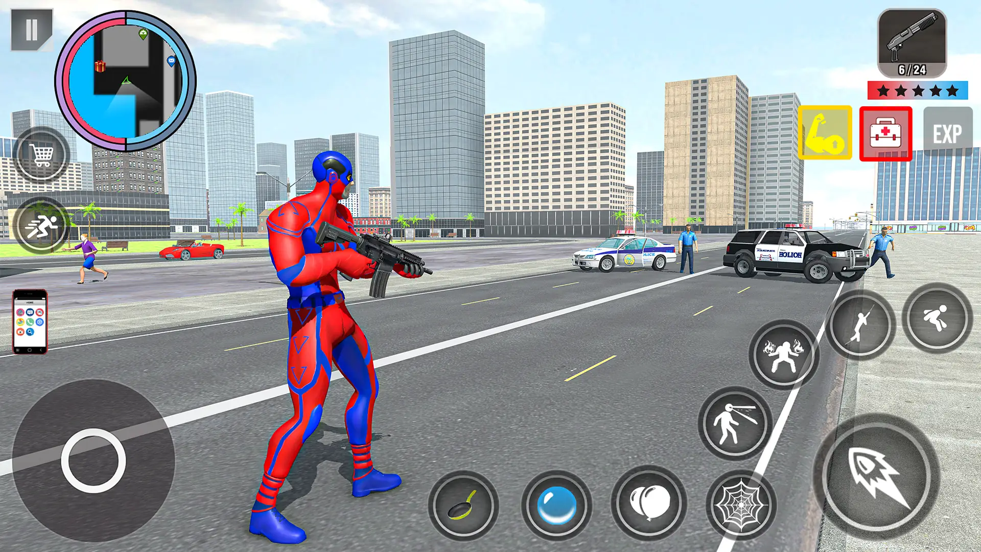 Rope Action City Fighting Game képernyőkép 3