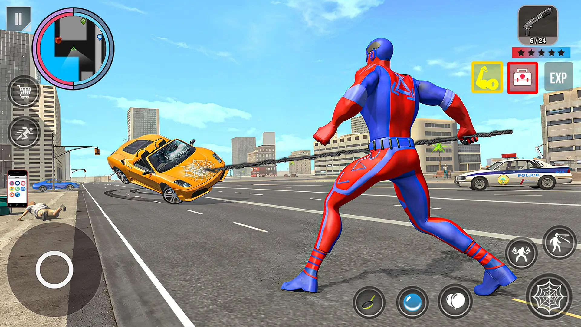 Rope Action City Fighting Game képernyőkép 5