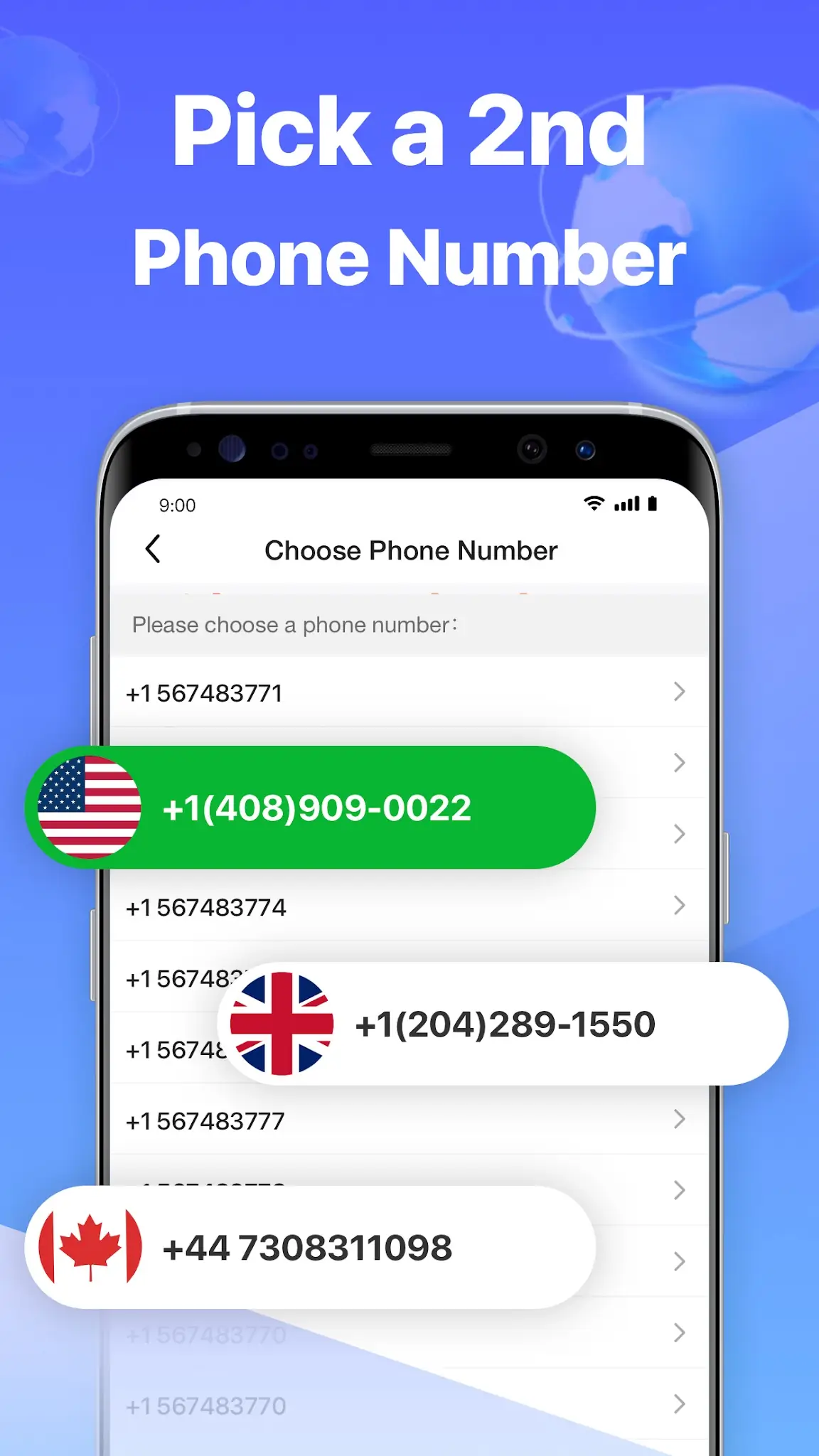 Dingtone: amerikai telefonszám képernyőkép 1