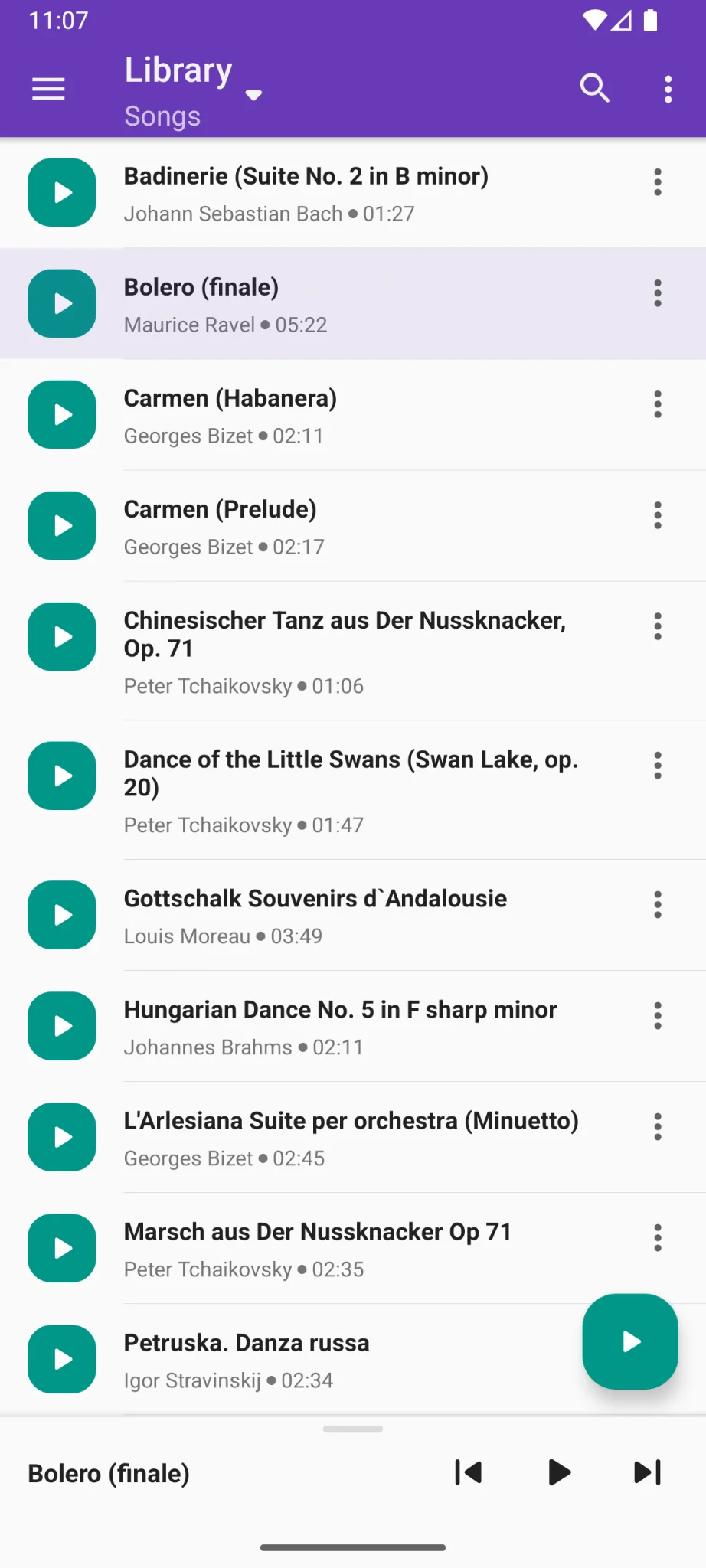 Скриншот Simple Music Player 1