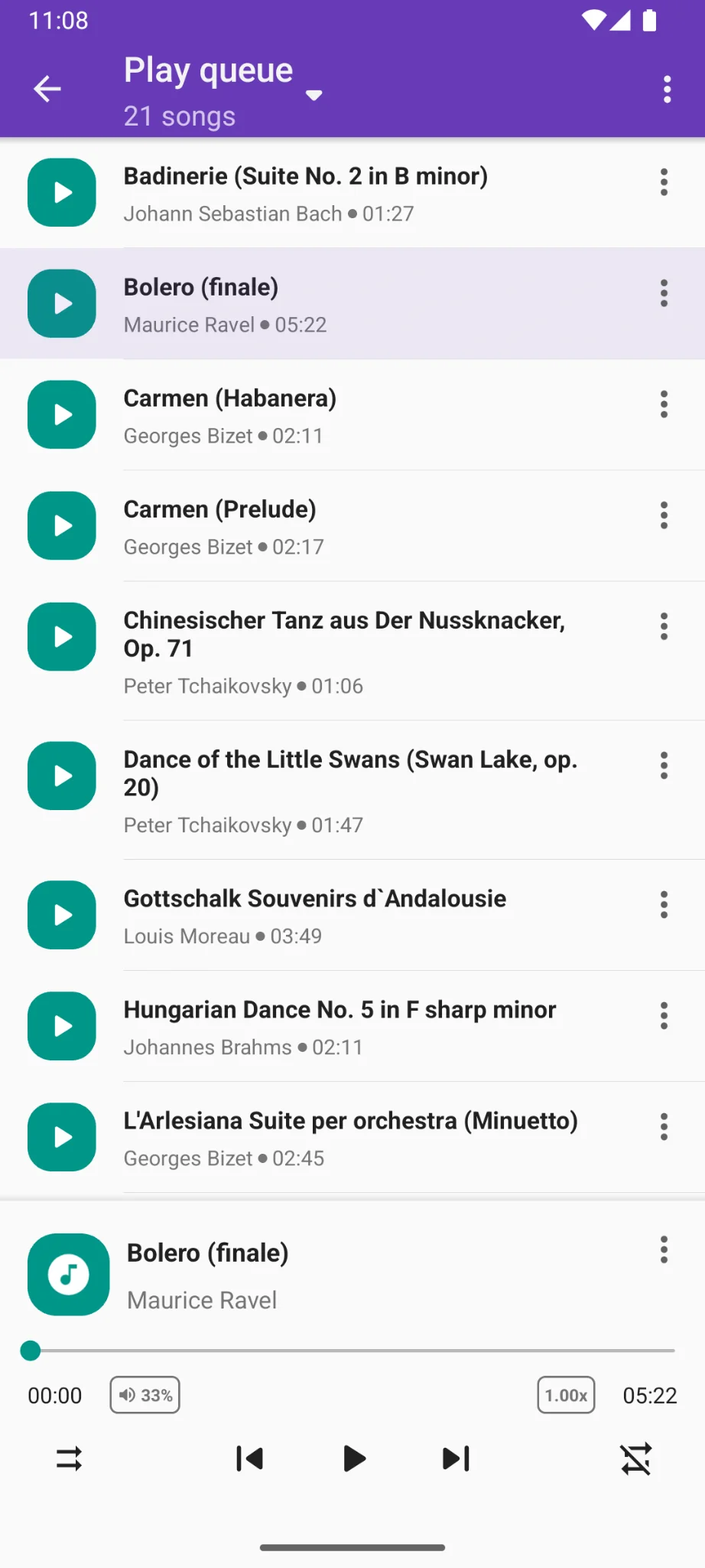 Скриншот Simple Music Player 2