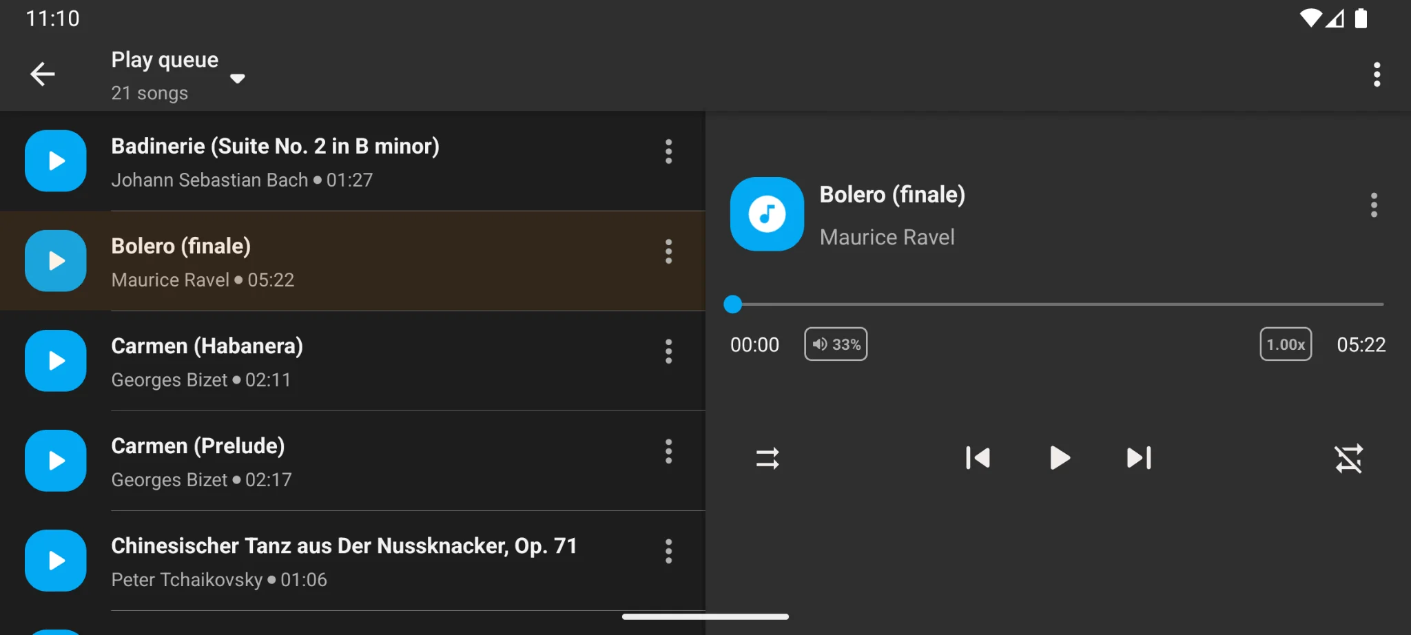 Скриншот Simple Music Player 5