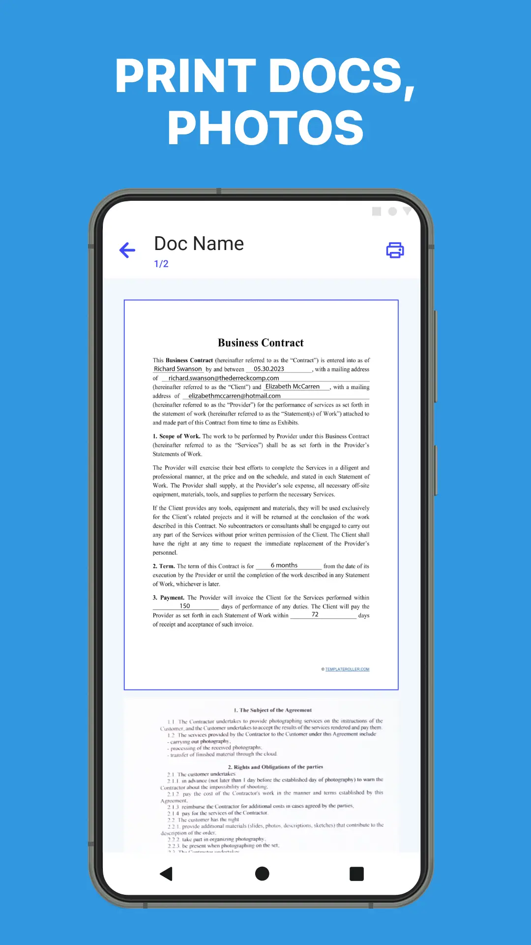 Capture d'écran Smart Printer: Print Documents 6