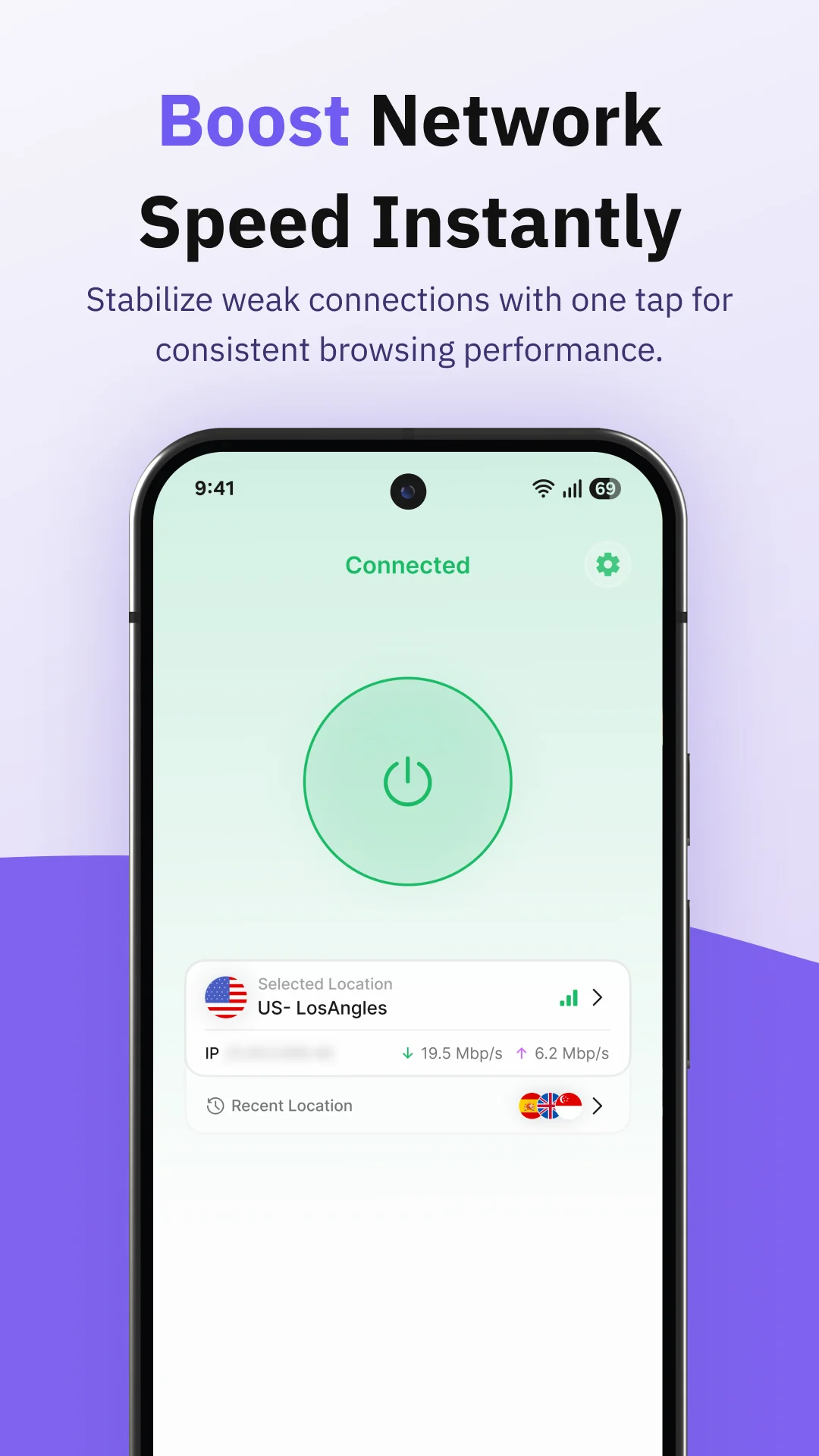 Tangkapan layar SpeedTop VPN: Fast & Secure 2