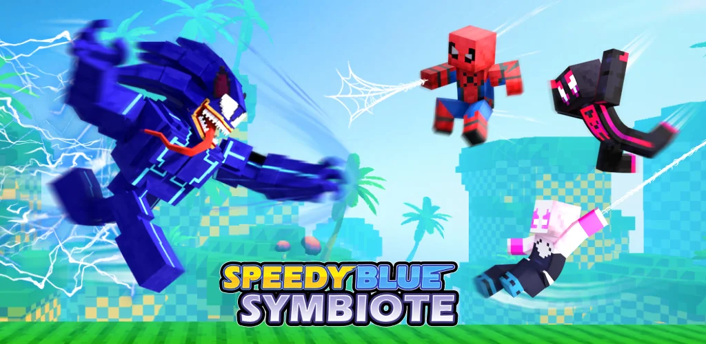 Speedy Blue Symbiote لعبة غلاف فني للأندرويد