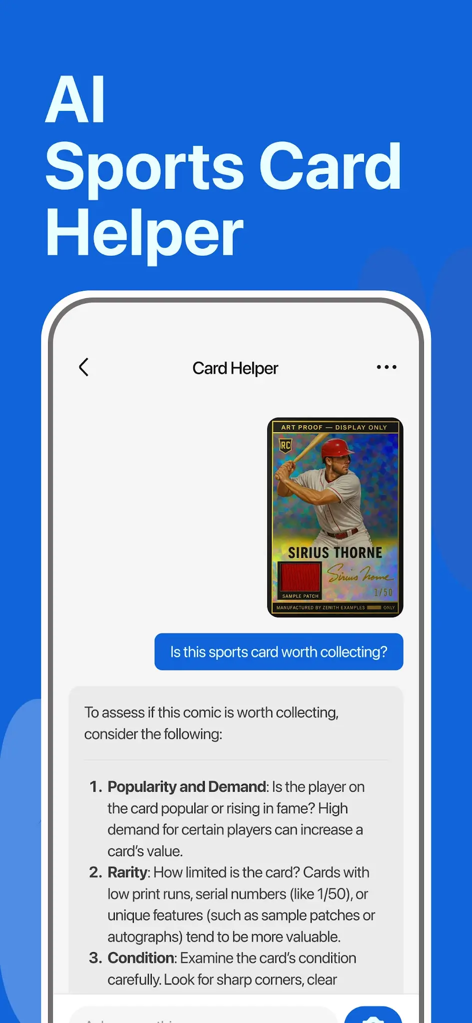 Снимка на екрана StarSnap: Sports Card Scanner 5