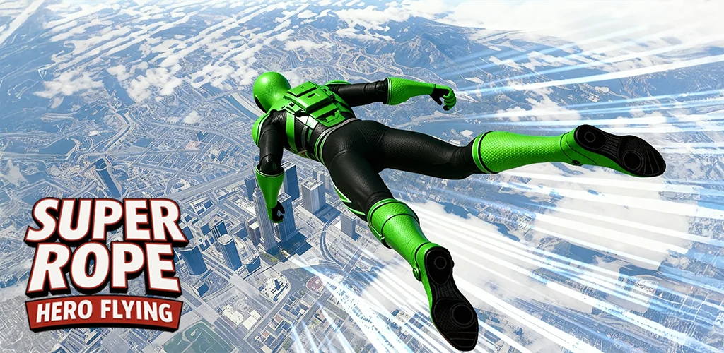Super Rope: Hero Flying juego carátulas para Android