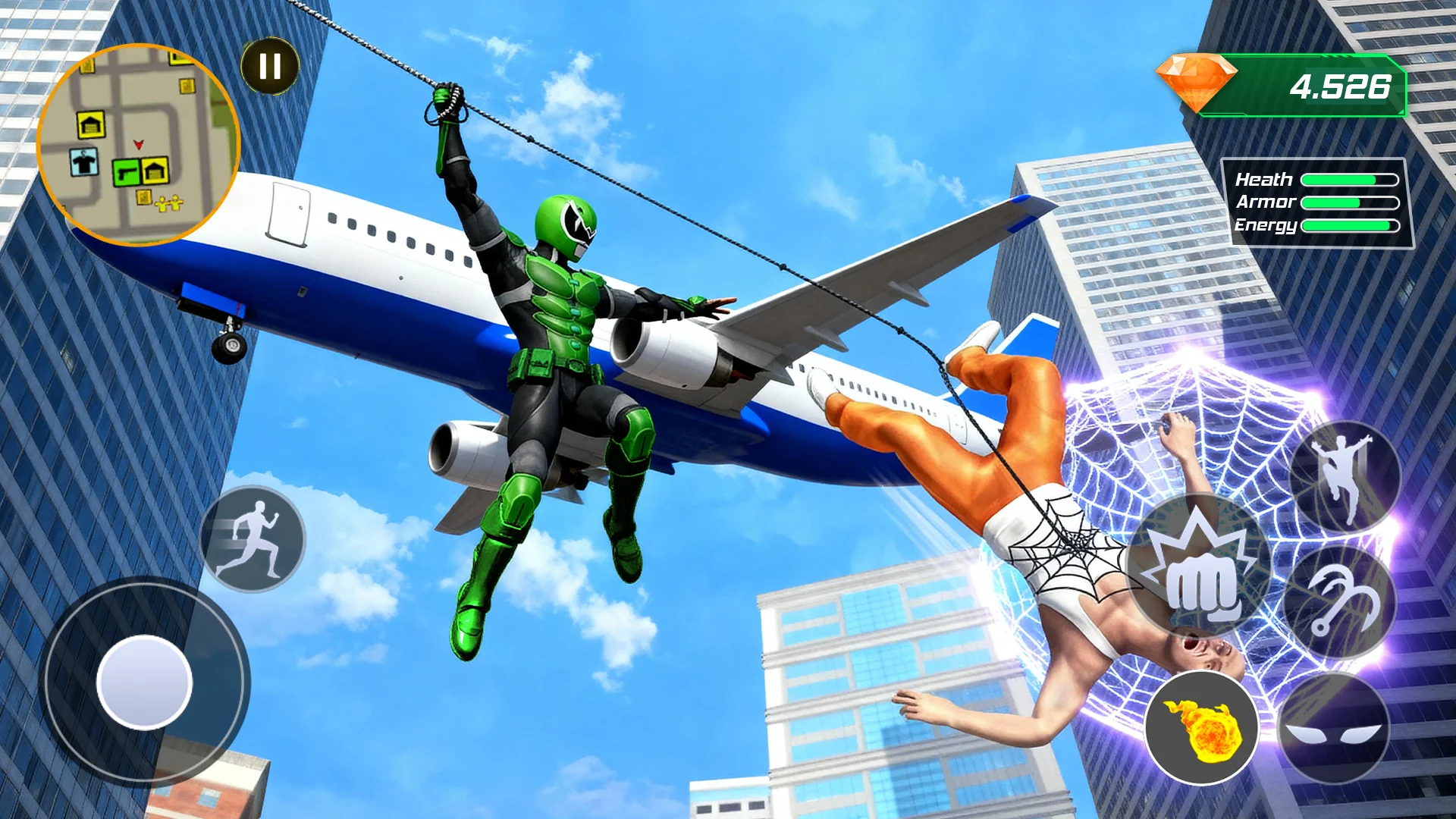Captura de pantalla Super Rope: Hero Flying 4