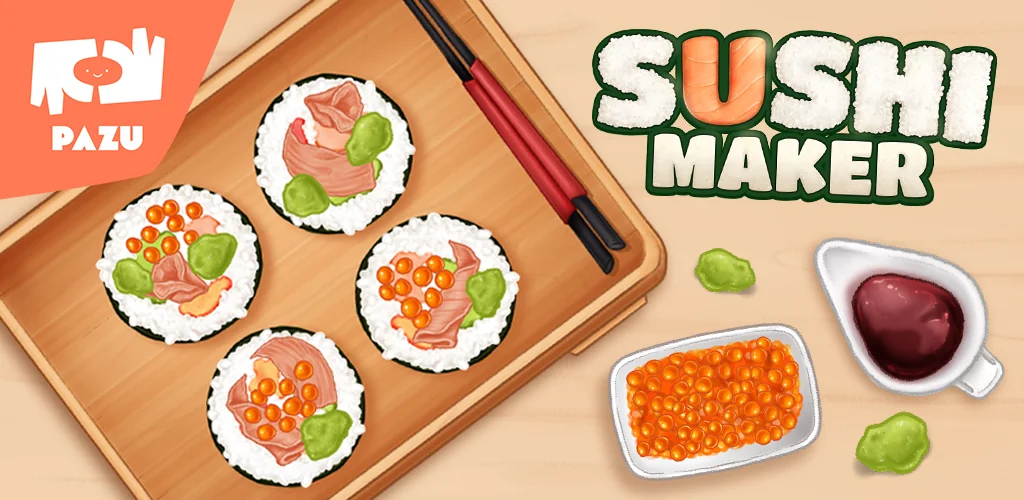 Sushi Maker Kids Cooking Games játszma, meccs borítókép Androidhoz