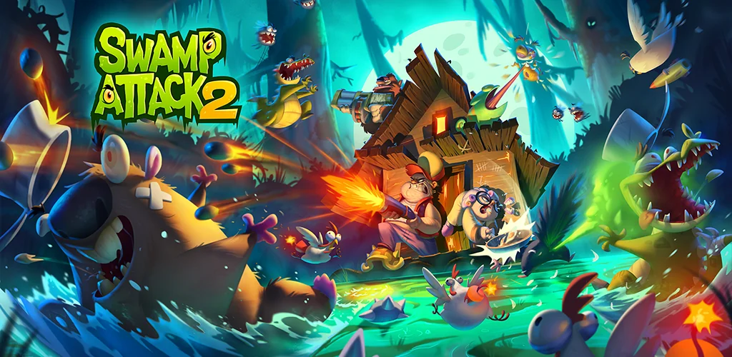 Swamp Attack 2 игра обложка для Android
