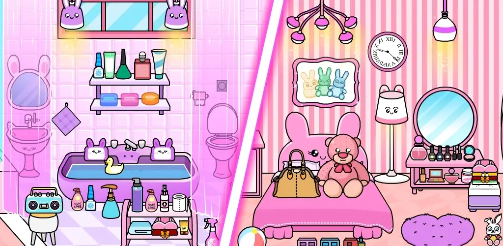 Тизи Розовый домашний декор игра обложка для Android