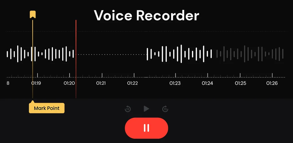 Voice Recorder приложение обложка для Android