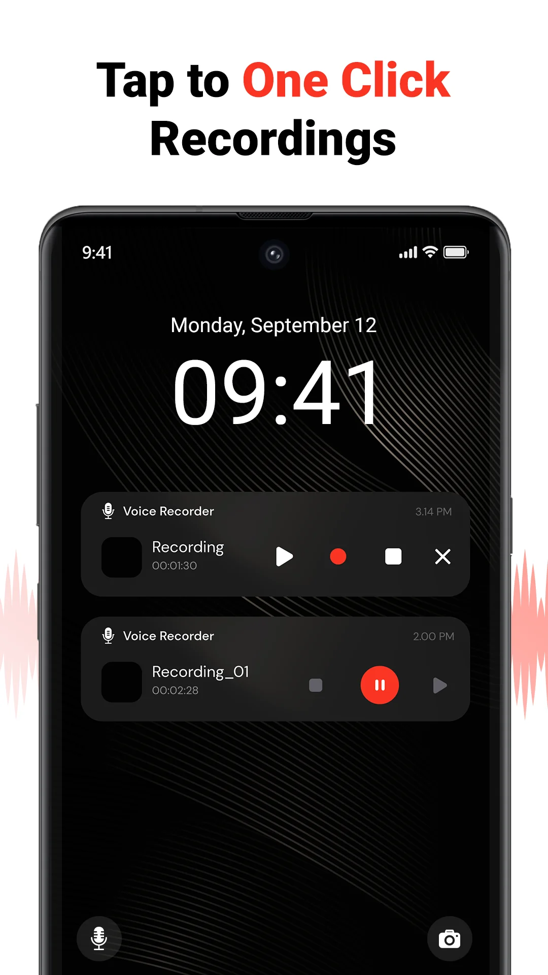 Скриншот Voice Recorder 3