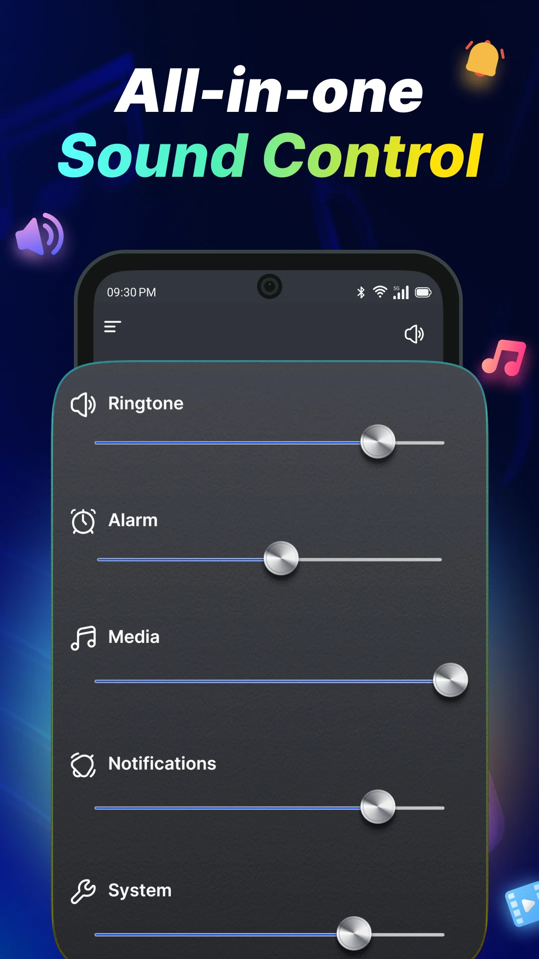 Ekran Görüntüsü Volume Control Sound Launcher 3