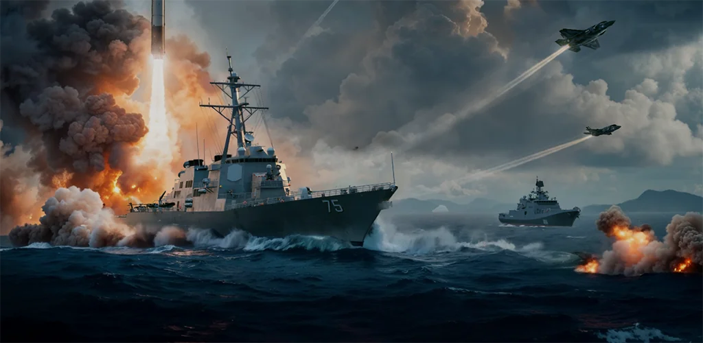 Warships Mobile 2: Seeschlacht Spiel Titelbild für Android