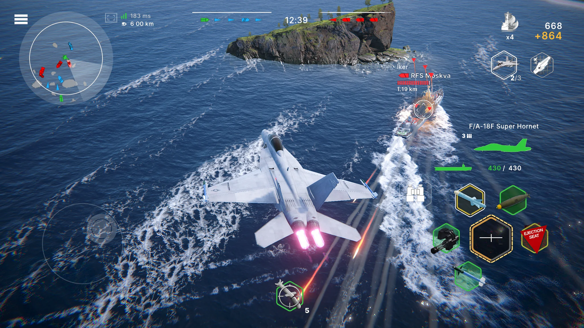 Screenshot Warships Mobile 2: Seeschlacht 4