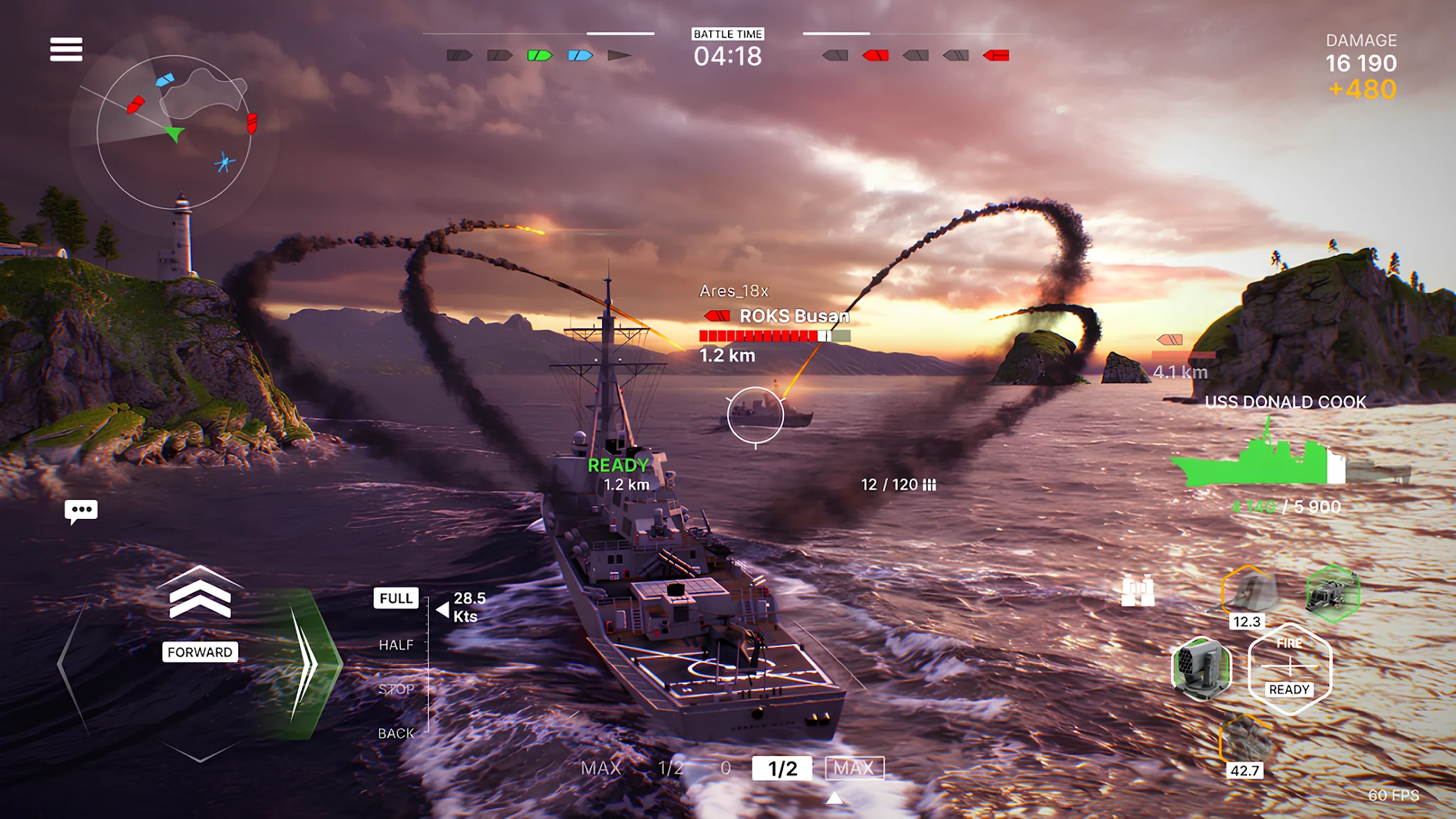 Screenshot Warships Mobile 2: Seeschlacht 5