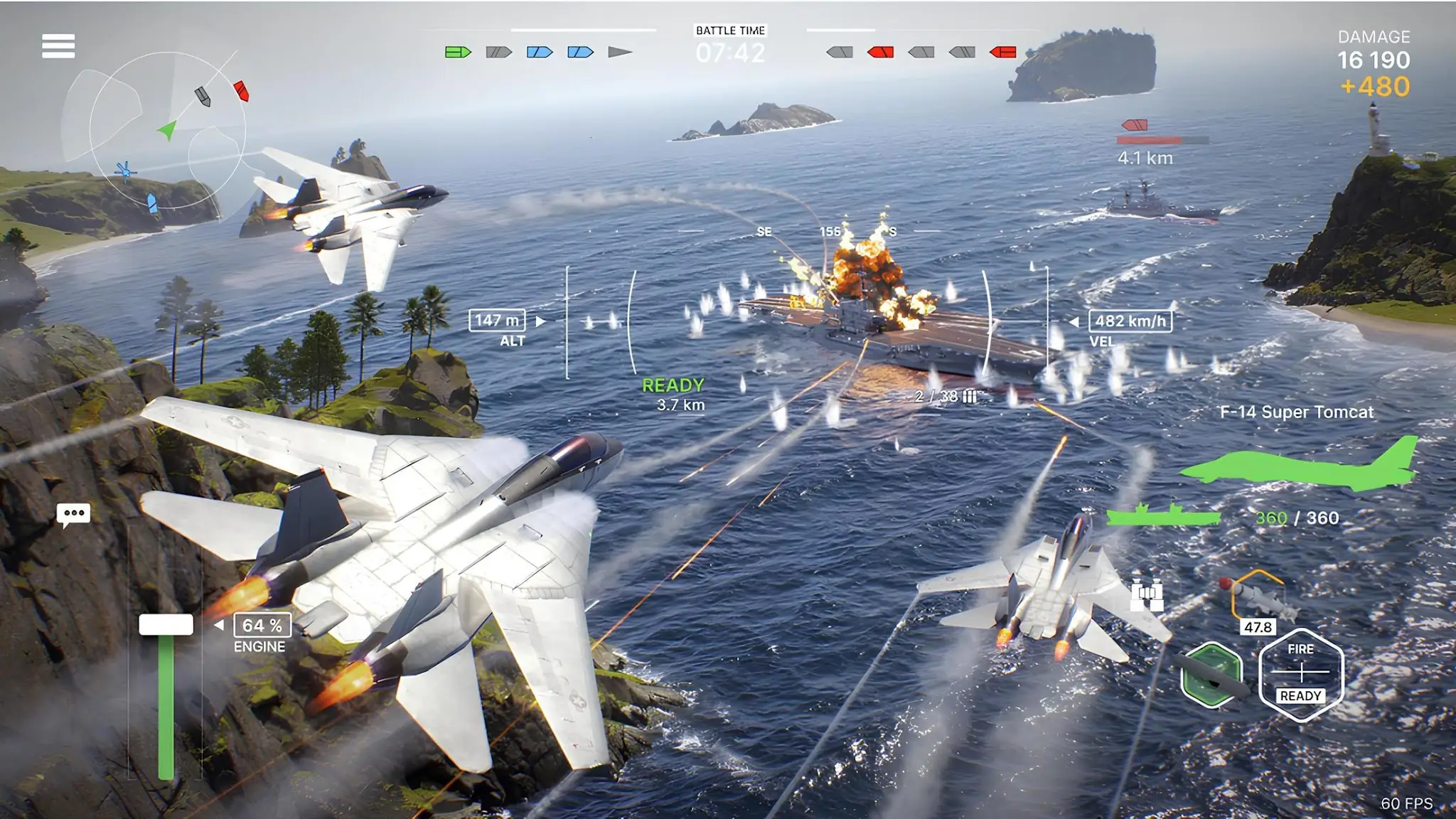 Screenshot Warships Mobile 2: Seeschlacht 6