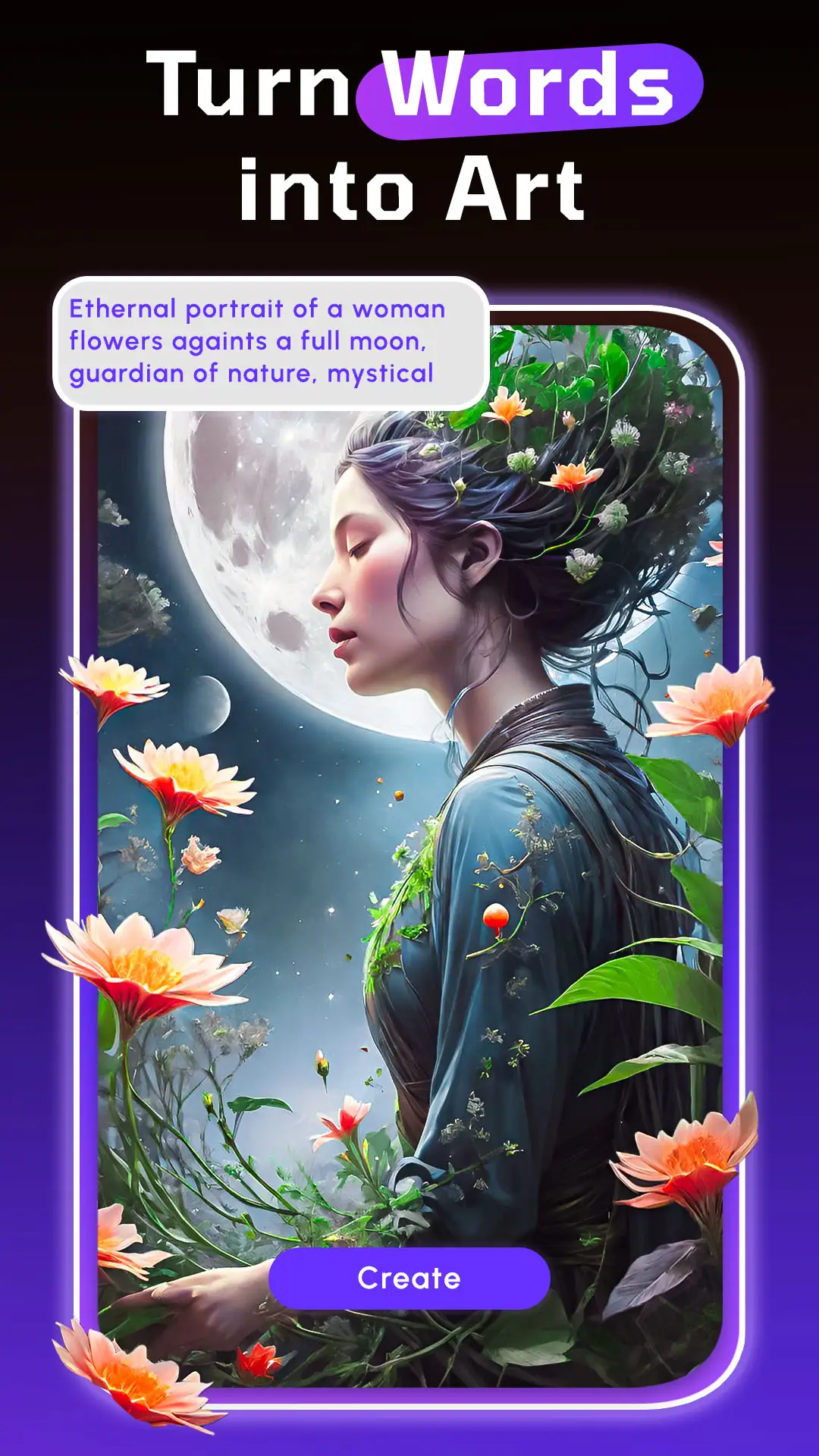 Capture d'écran WOMBO Dream - AI Art Generator 2