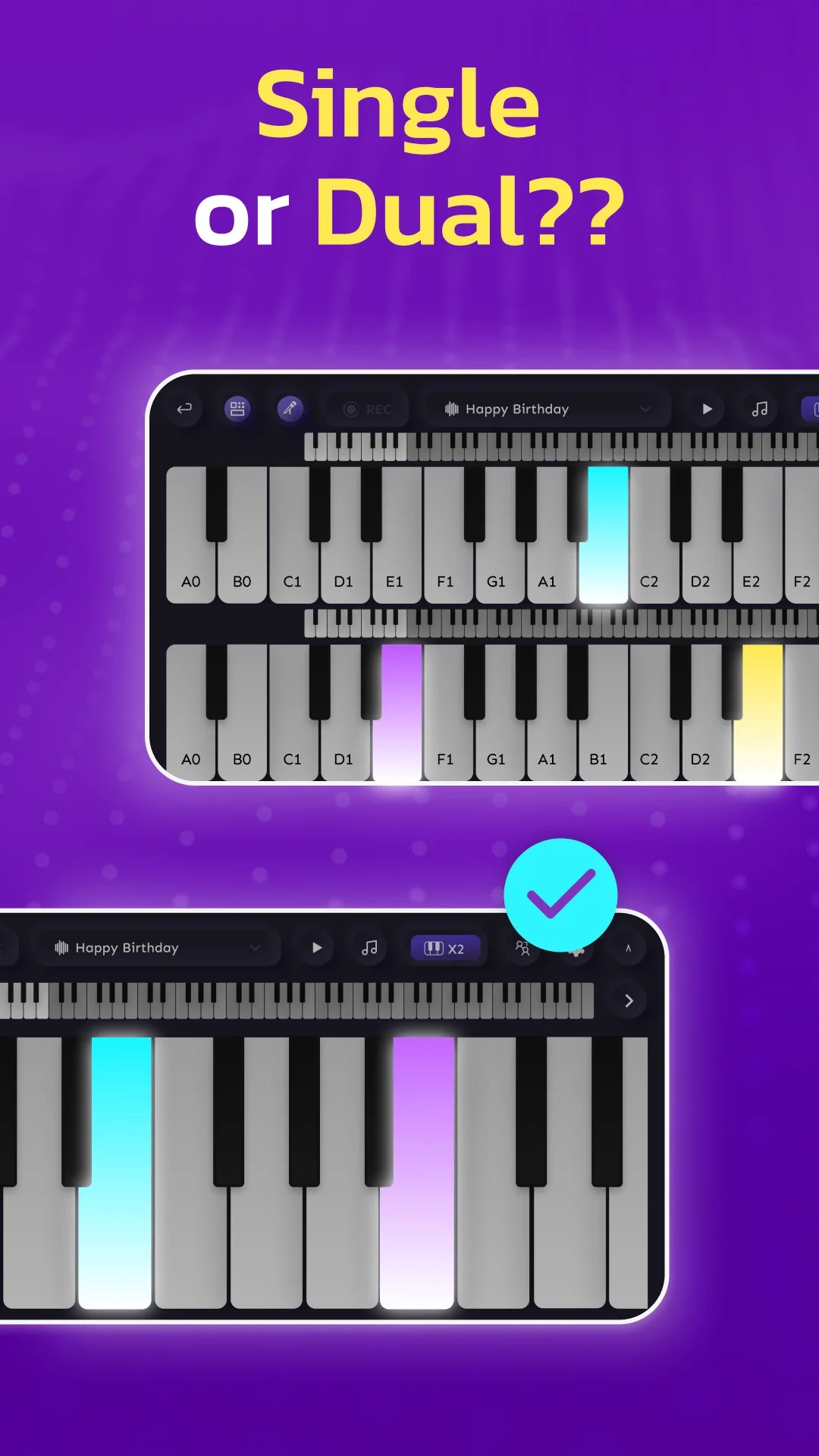 Snímek obrazovky AI Piano Magic Keyboard 3