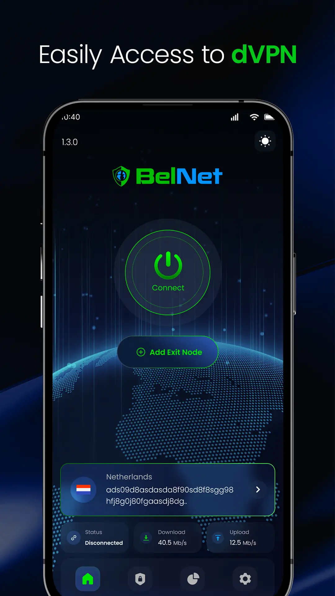 Скриншот BelNet: A decentralized VPN 2