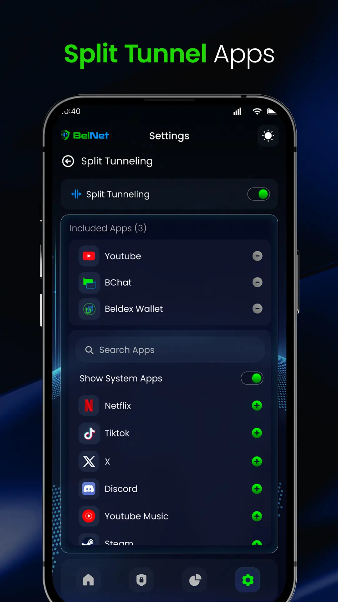 Скриншот BelNet: A decentralized VPN 7