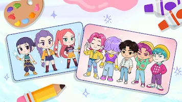 Idol Draw: Coloring Master game cover art for Android