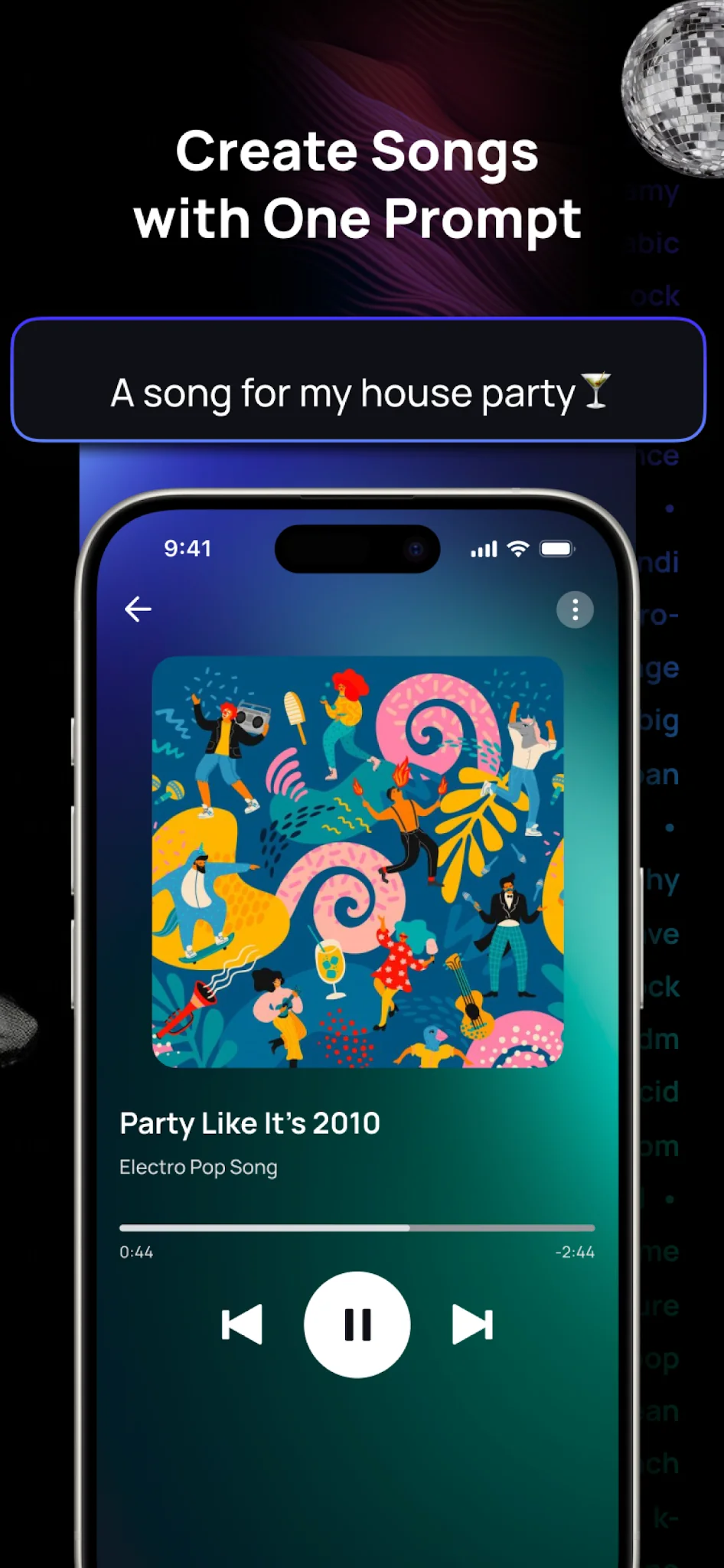 Скриншот Donna AI Song & Music Maker 2