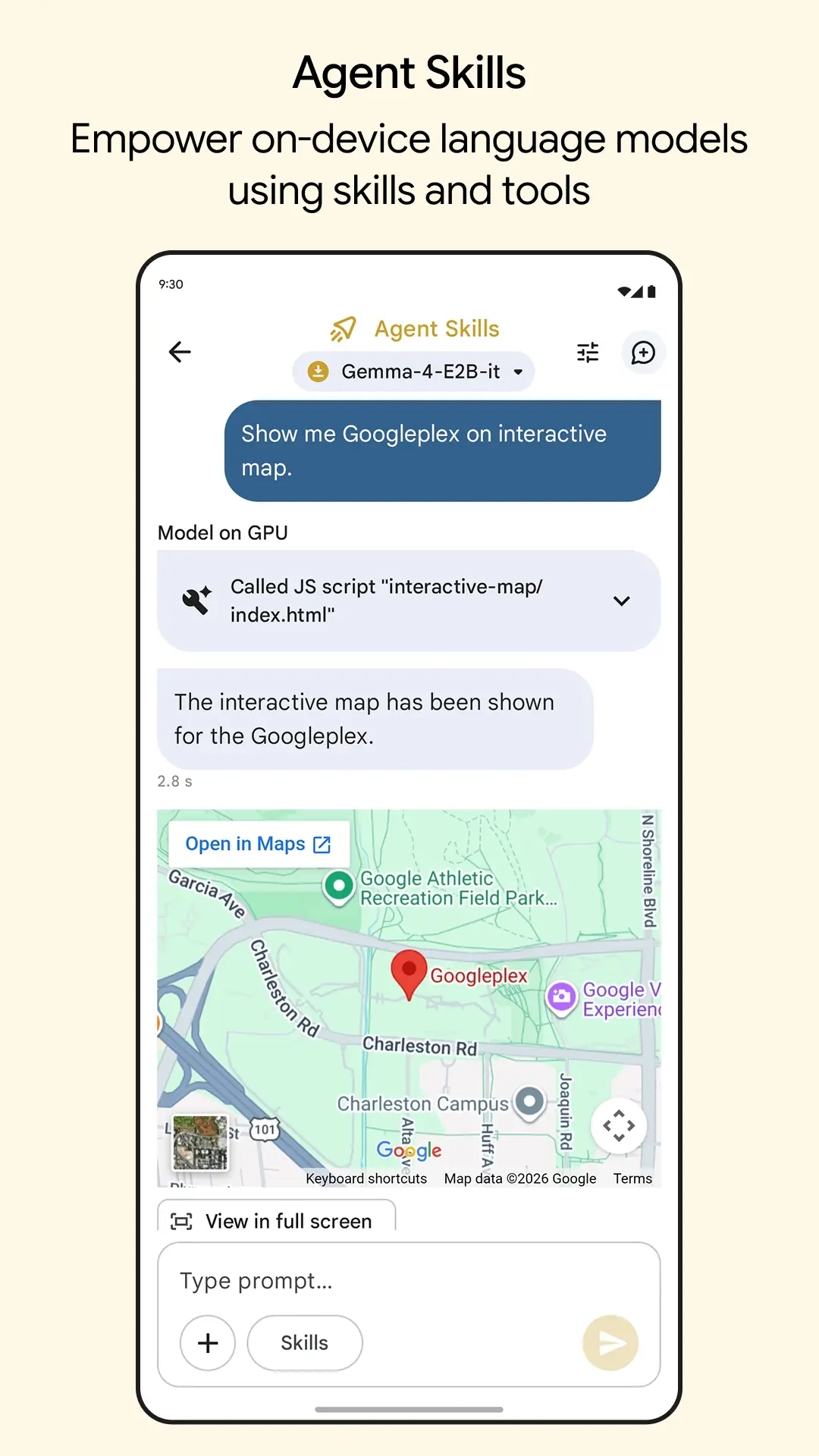 Ảnh chụp màn hình Google AI Edge Gallery 2
