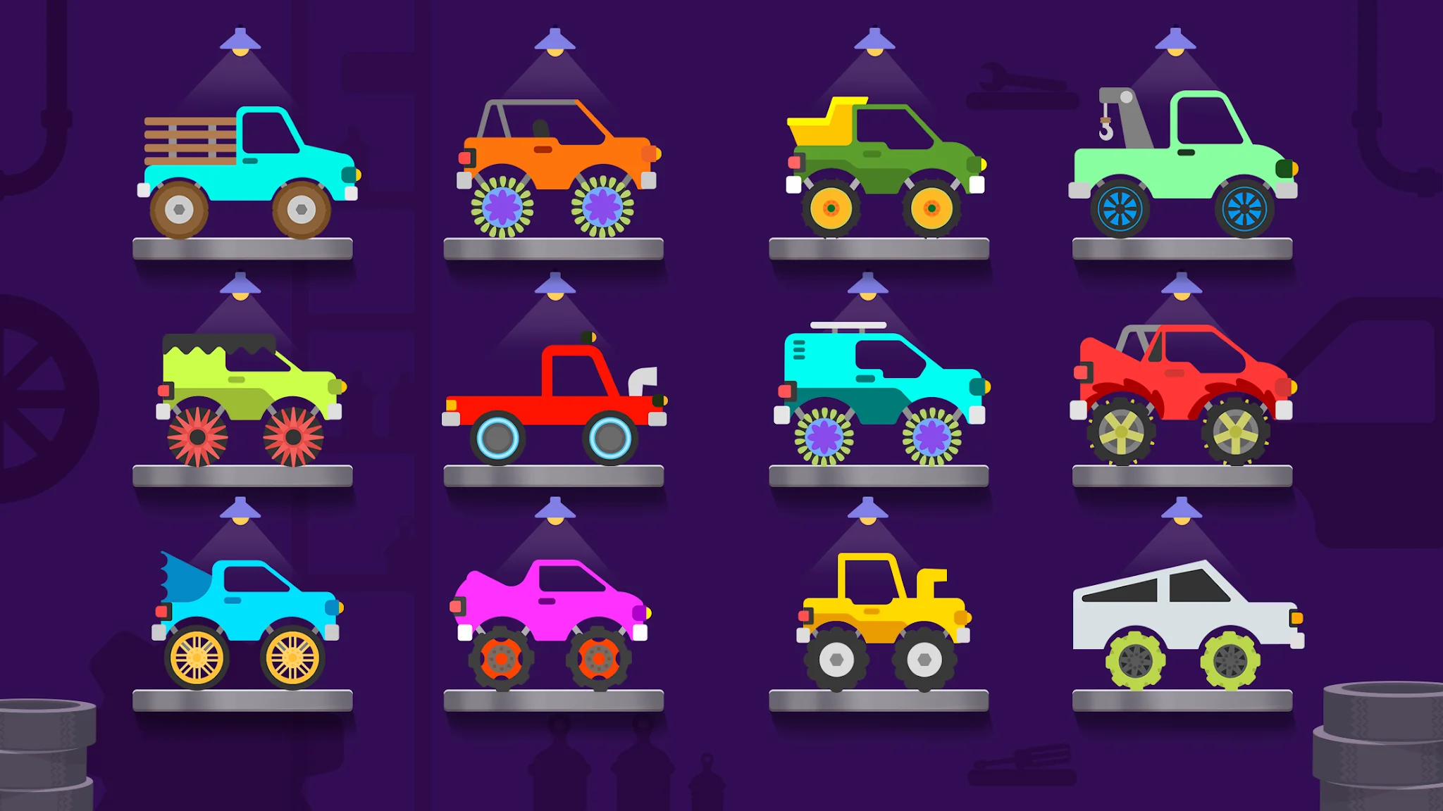 Скриншот Kids Monster Truck Games 2+ 4