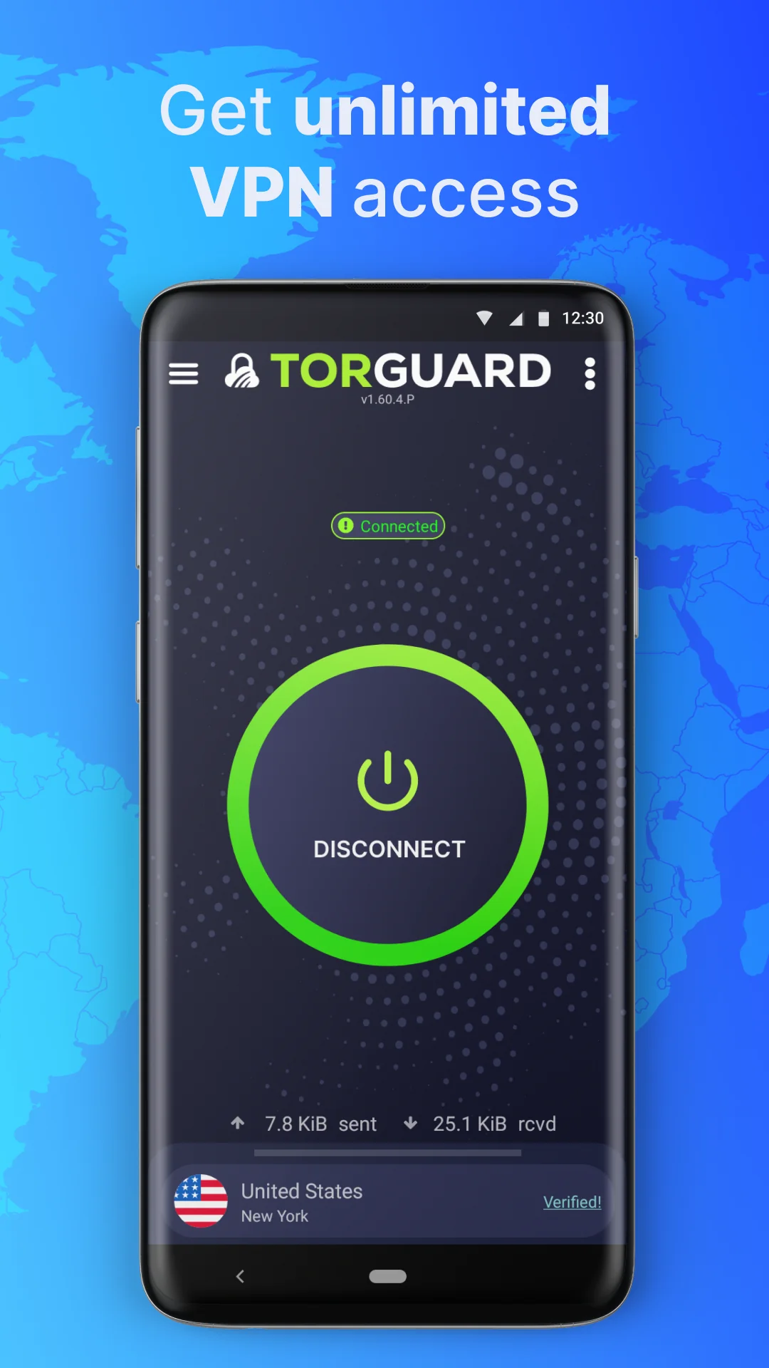Снимка на екрана Private & Secure VPN: TorGuard 1