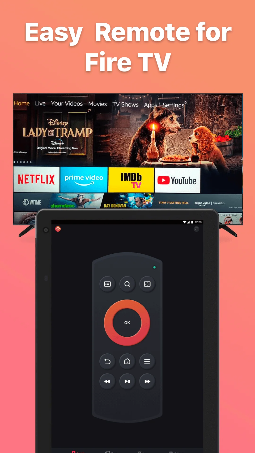 Снимка на екрана Remote for Fire TV & FireStick 7
