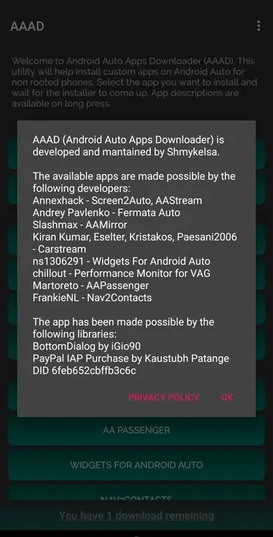 Ekran Görüntüsü Android Auto Apps Downloader 2