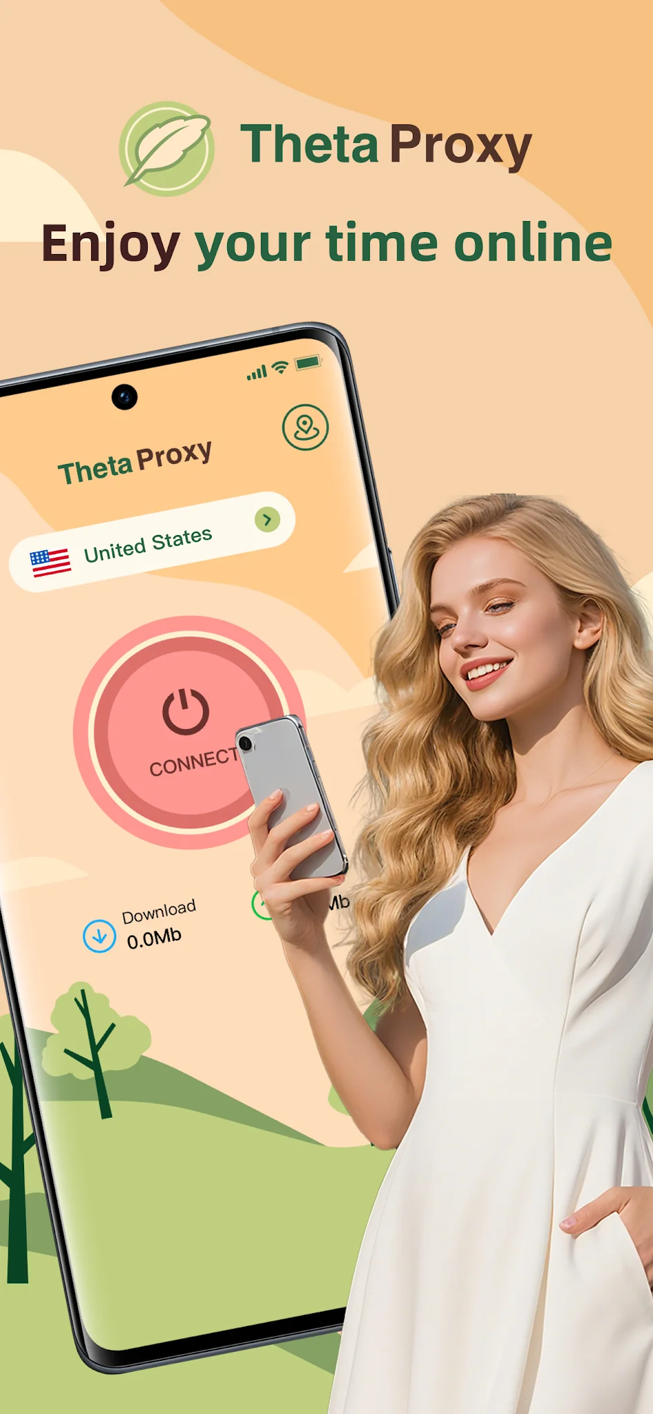 لقطة شاشة Theta Proxy[Stable,Quick] %د