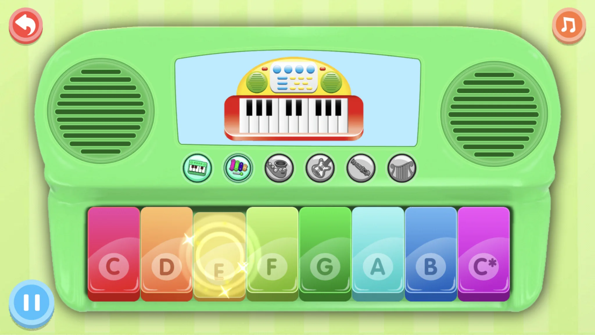 Screenshot बच्चों के लिए पियानो-Piano App 1