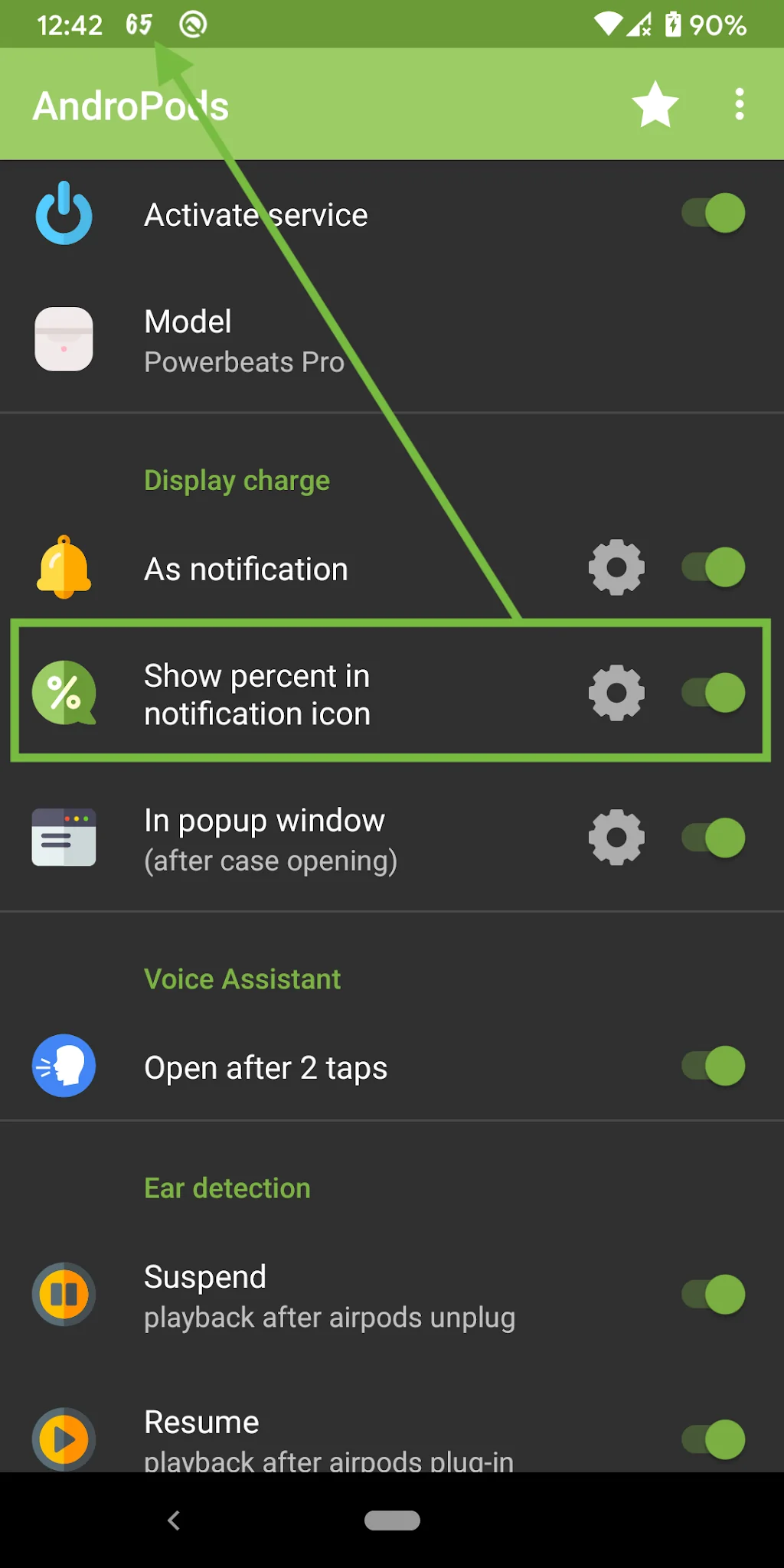 截图 AndroPods - Airpods on Android 4