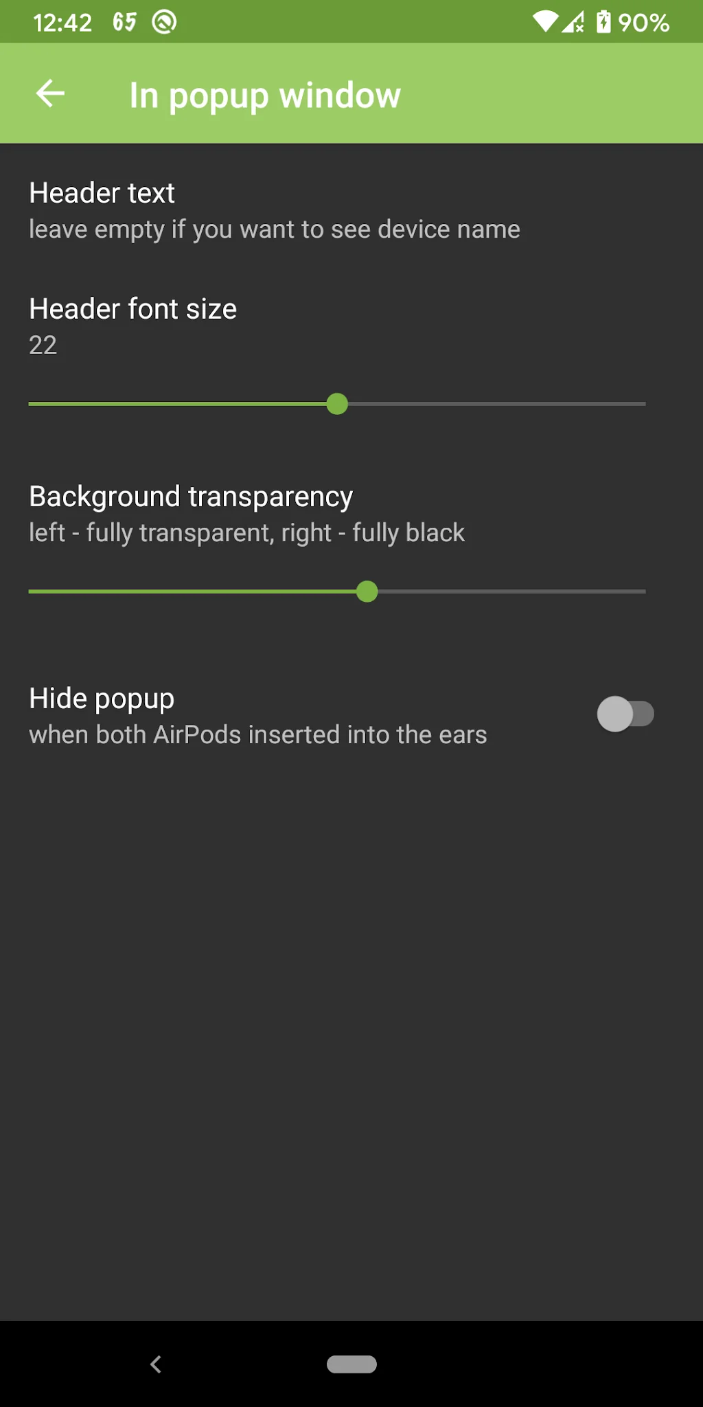 截图 AndroPods - Airpods on Android 6